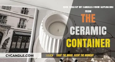 Preventing Candle Separation from Ceramic Containers