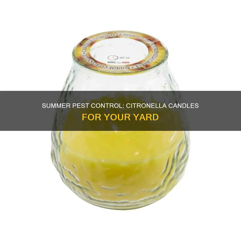 how tobuse citronella yard candle