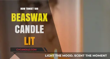 Brightening Your Space: 100 Beeswax Candles Lit Up