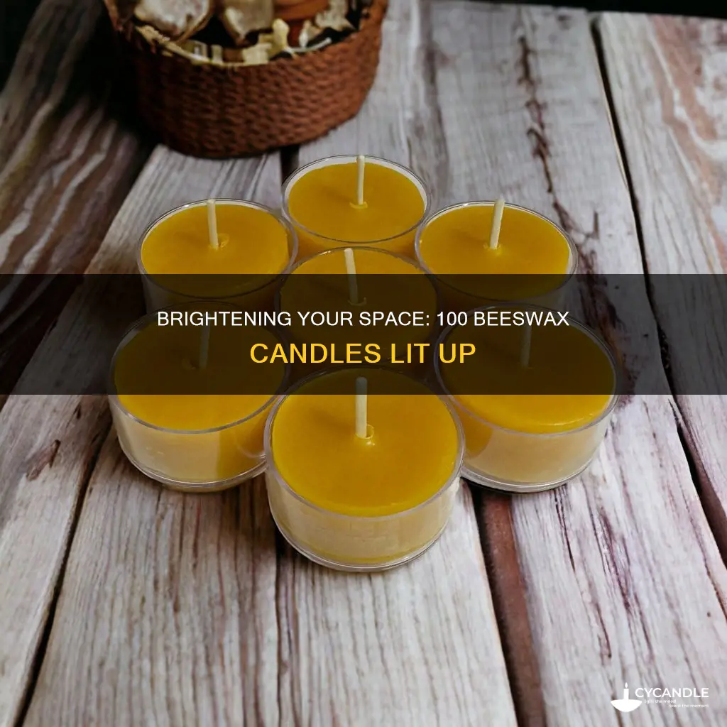 how tonget 100 beaswax candle lit
