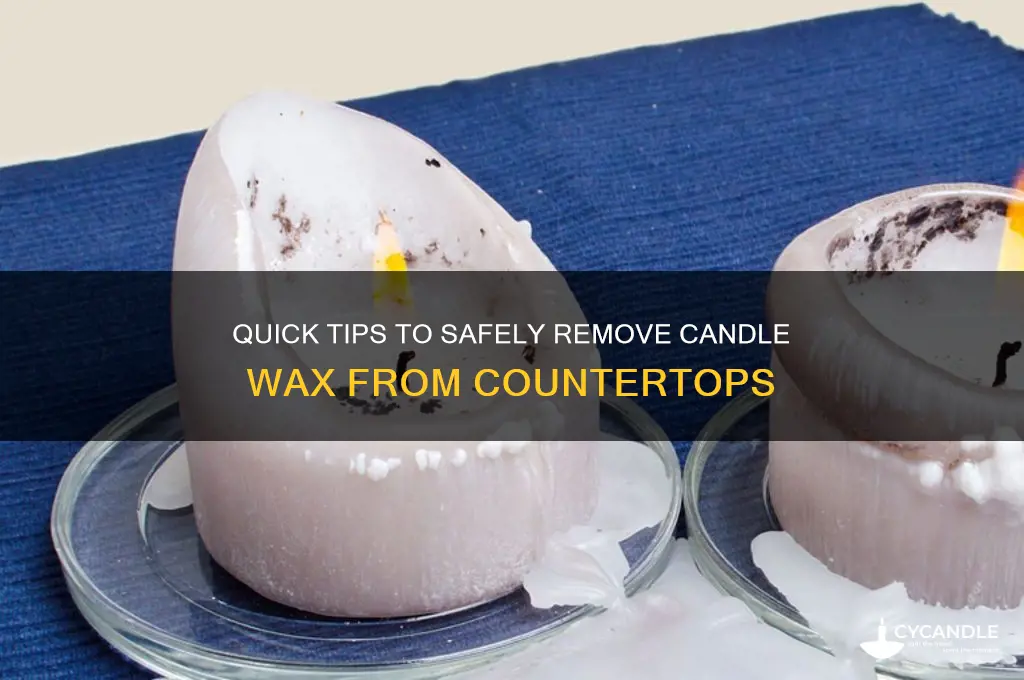 how tp get candle off the counter