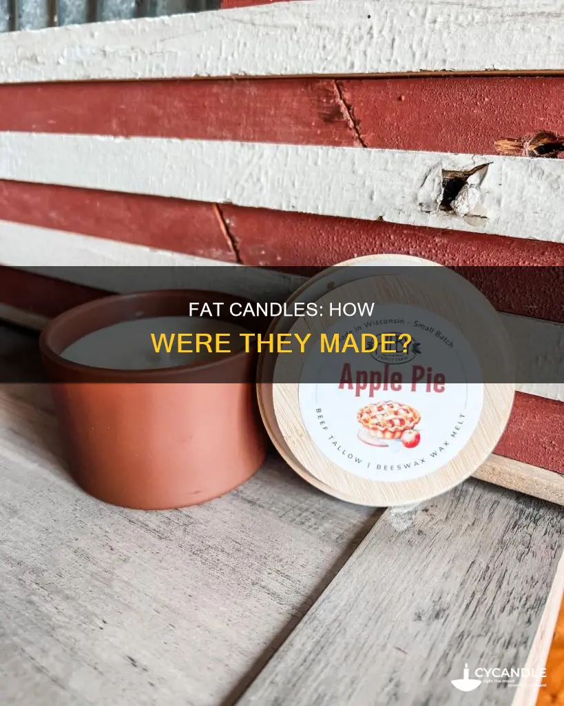 how was fat made into candles