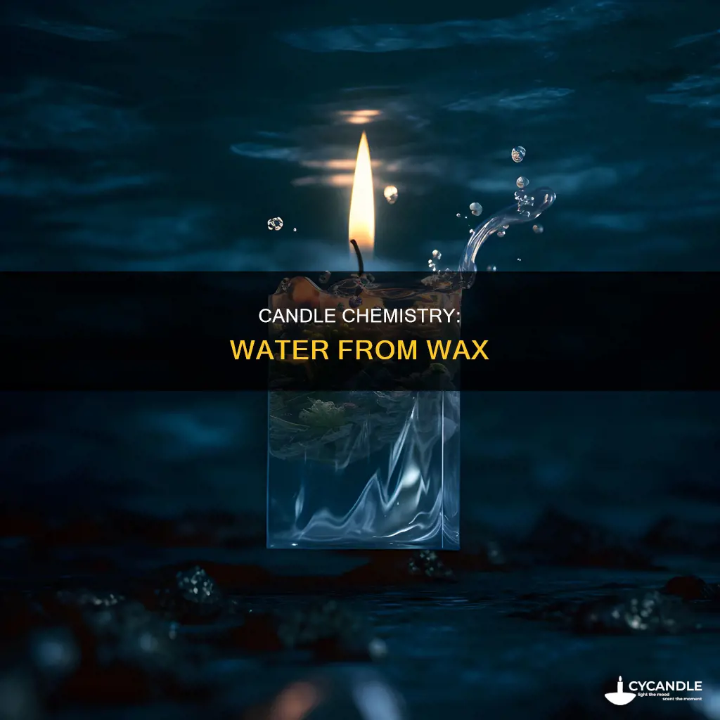 how water is produced by the flame of a candle