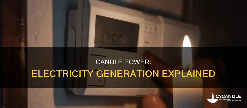 how we produce electricity from candle