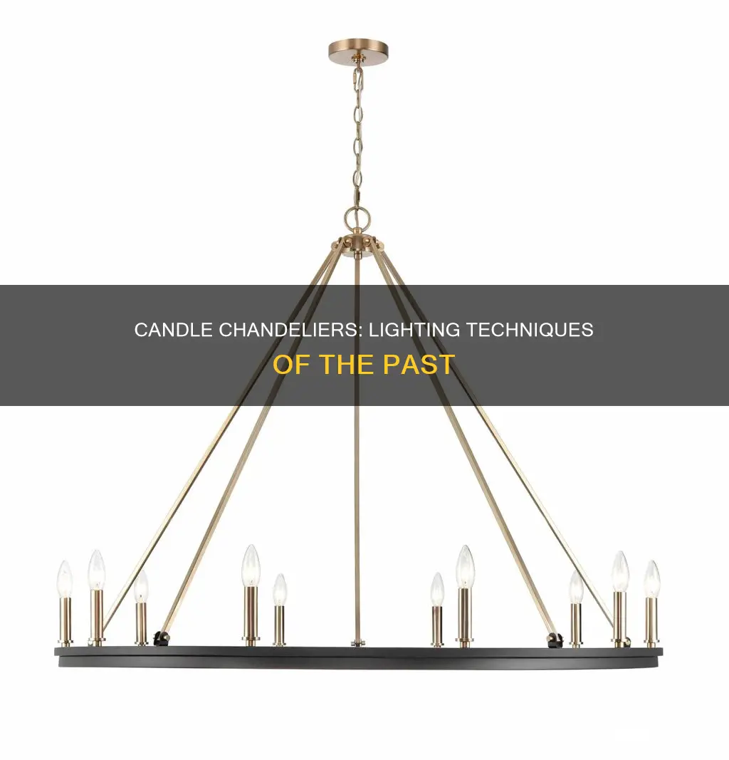 how were candle chandeliers lit