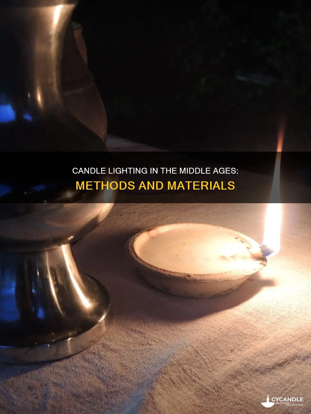 how were candles lit in medieval times