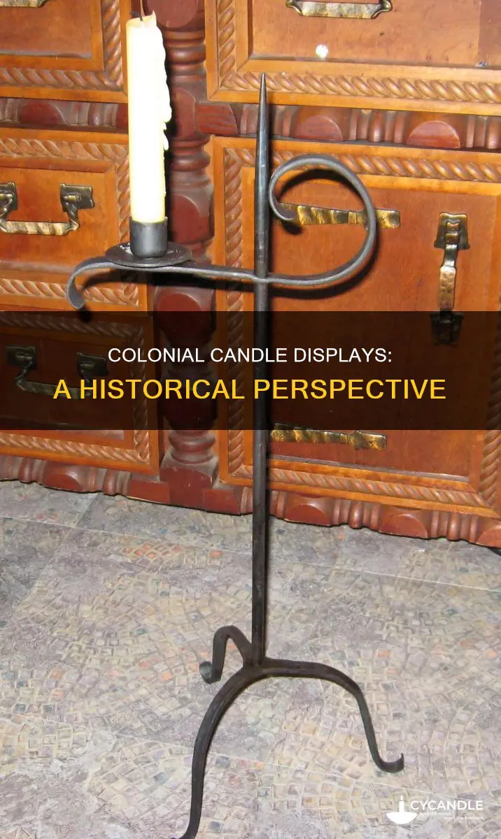 how were colonial candles displayed