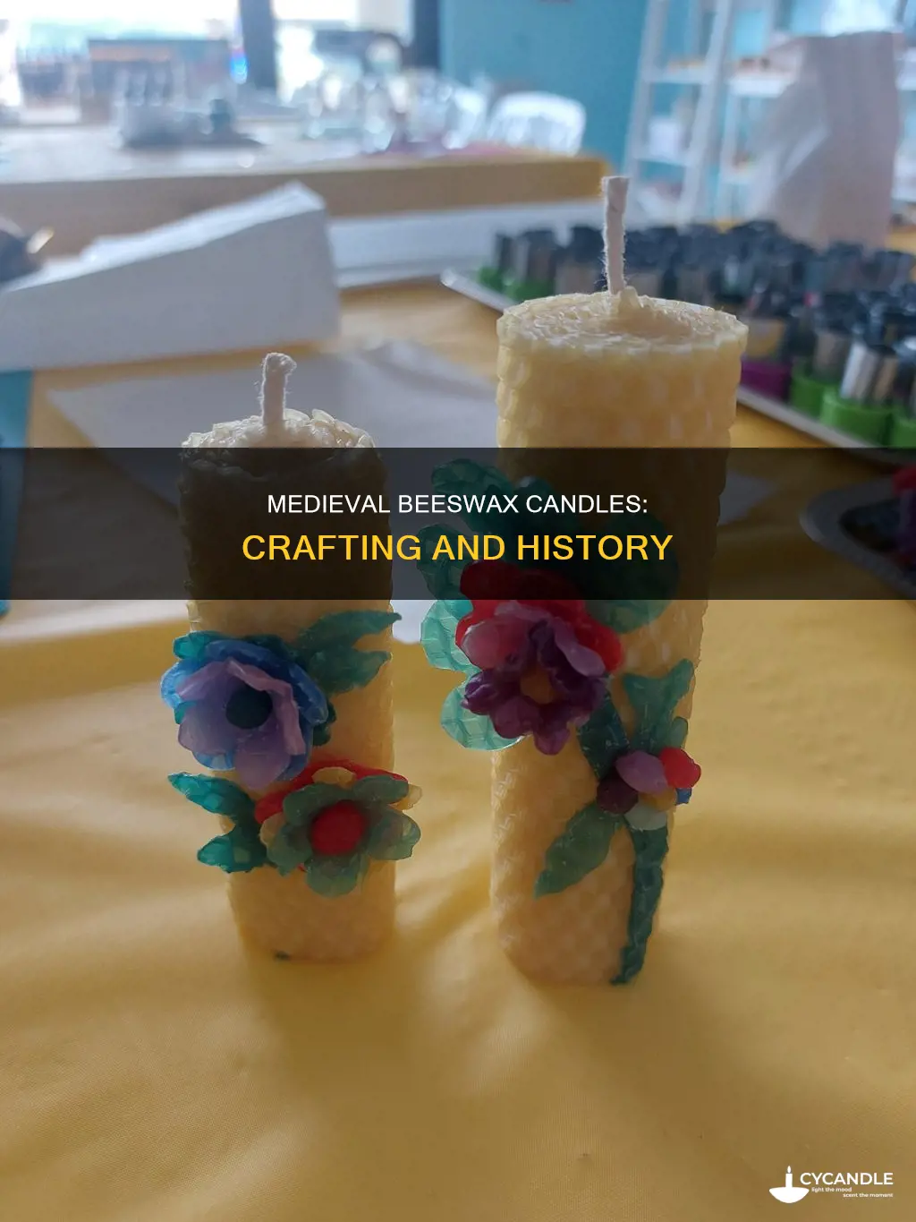 how were medieval beeswax candles made