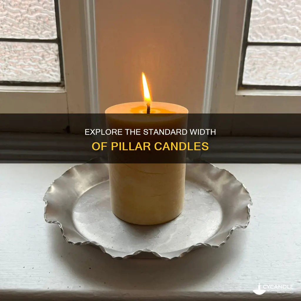 how wide are pillar candles