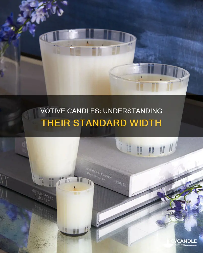 how wide are votive candles