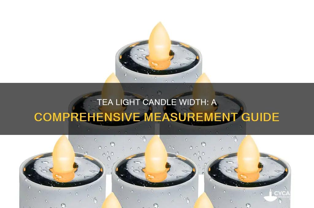 how wide is a tea light candle