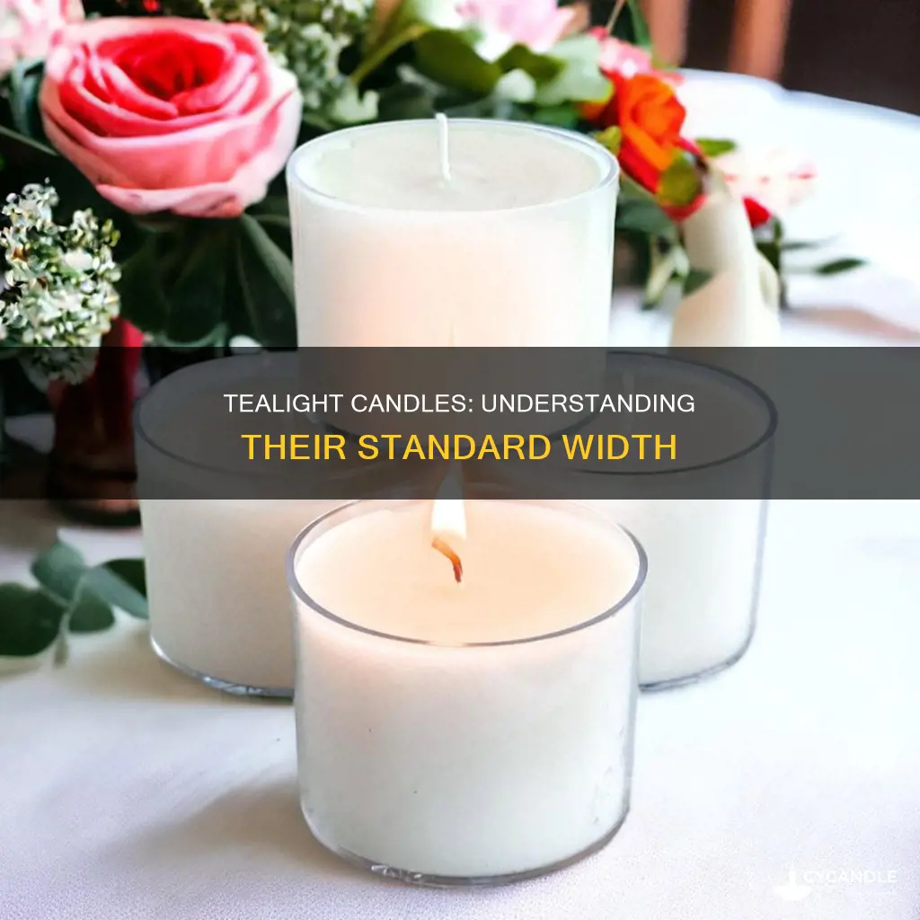 how wide is a tealight candle