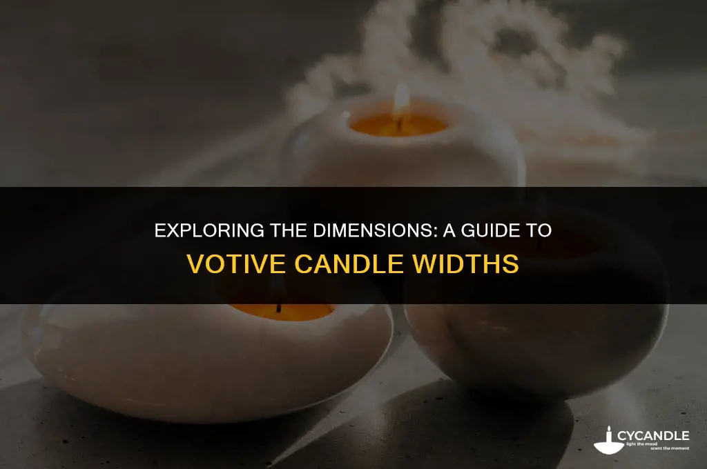 how wide is a votive candle