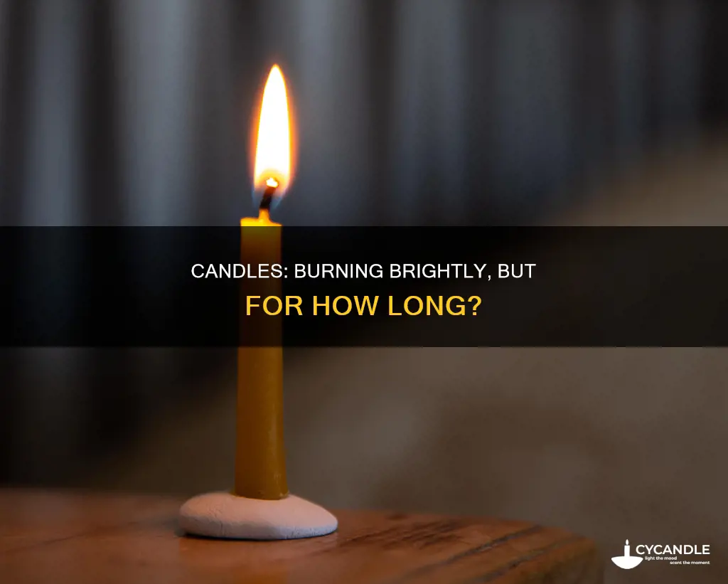 how will a candle last with fire