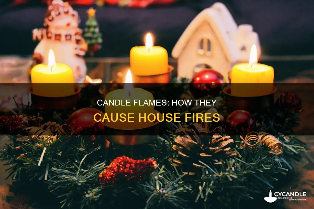 how would a lit candle start a house fire
