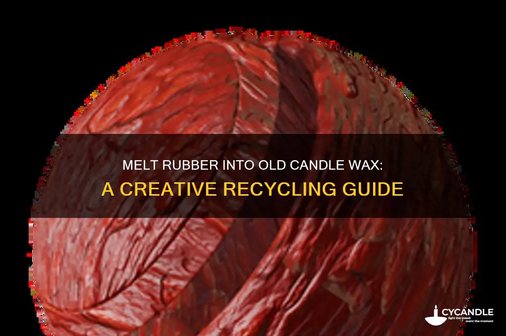 how would i melt rubber in to old candle wax
