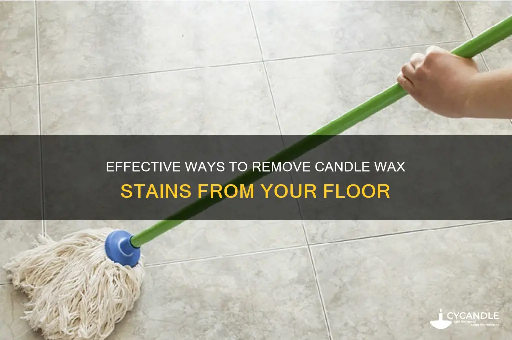 how yo remove candle wax stains from floor