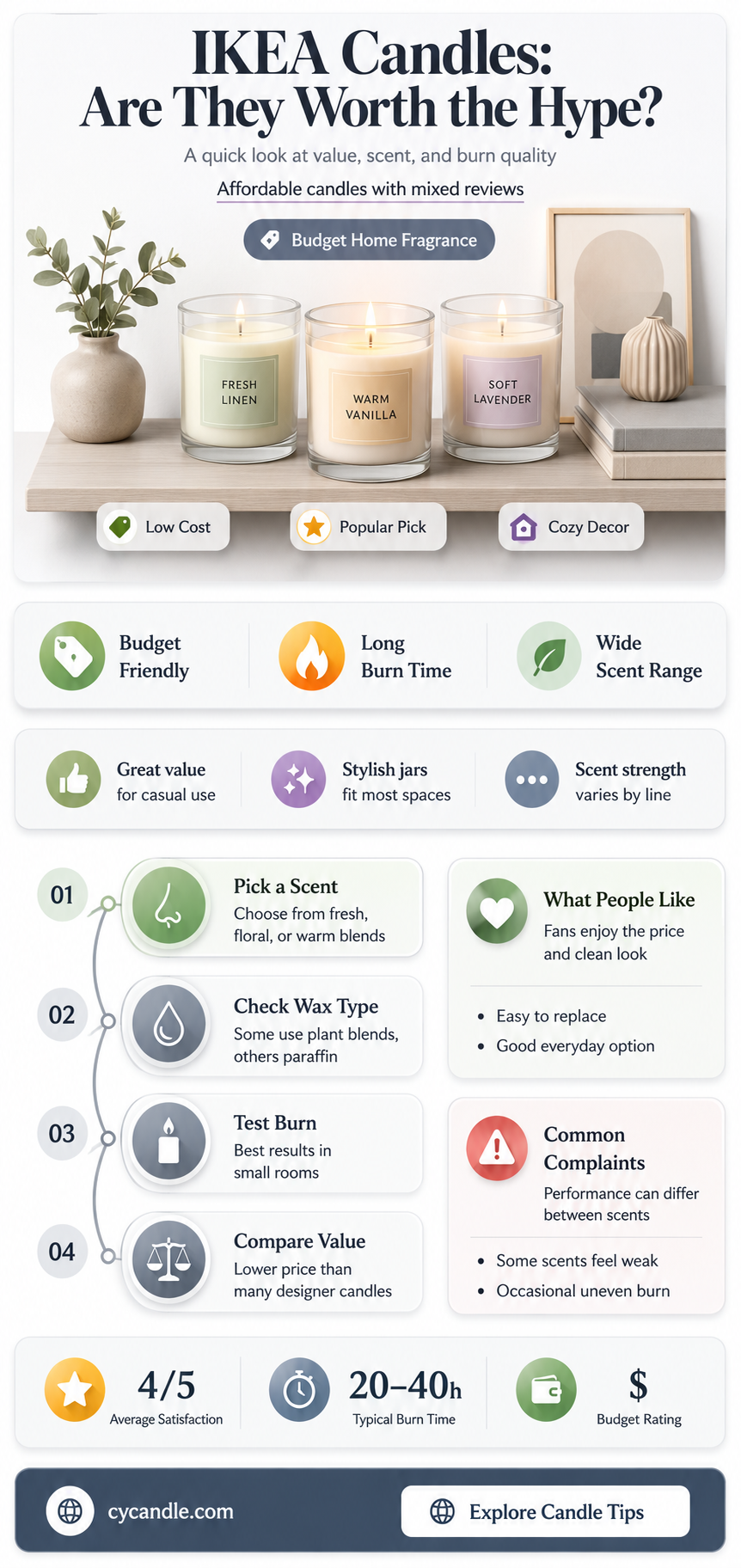 are ikea candles good