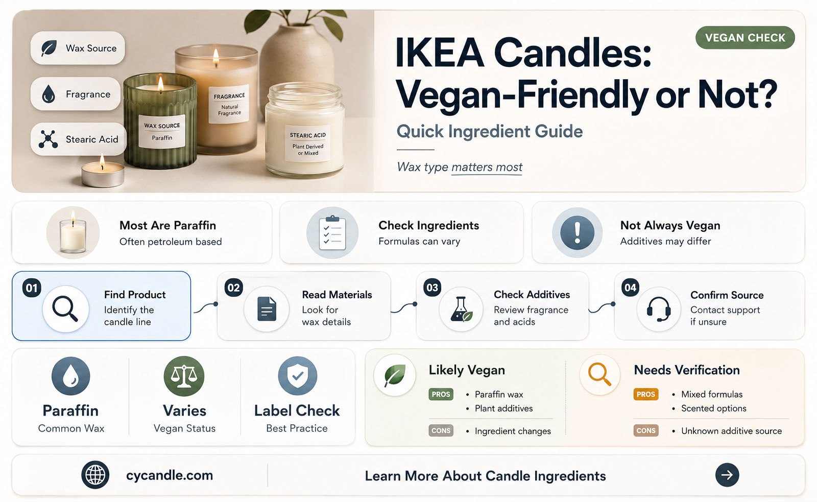 are ikea candles vegan