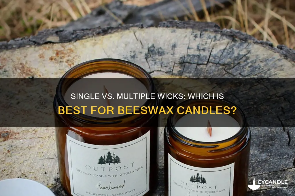 is 1 wick or multiple wicks better for beeswax candle