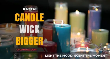 Comparing Candle Wick Sizes: Is 73 or 63 Bigger?