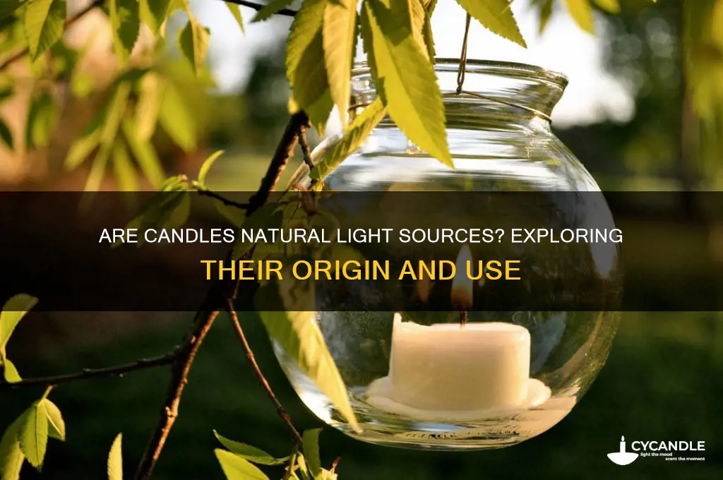 is a candle a natural light source