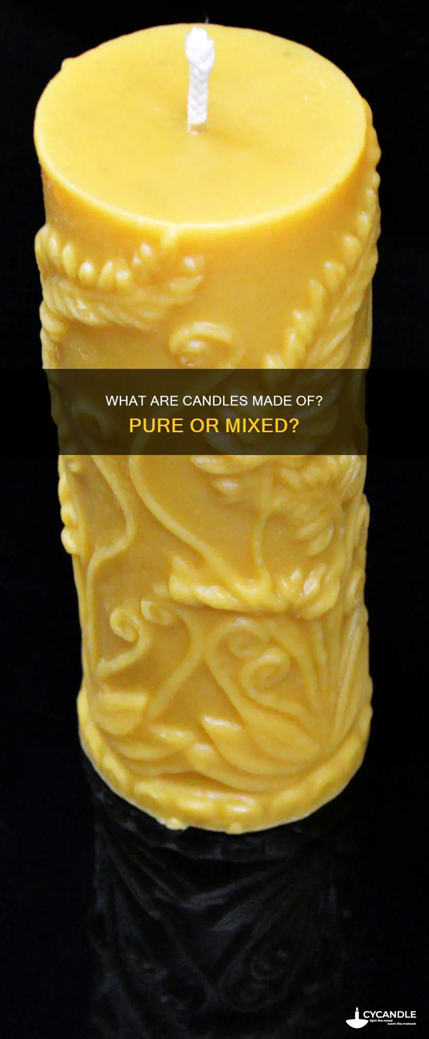 is a candle a pure substance or a mixture
