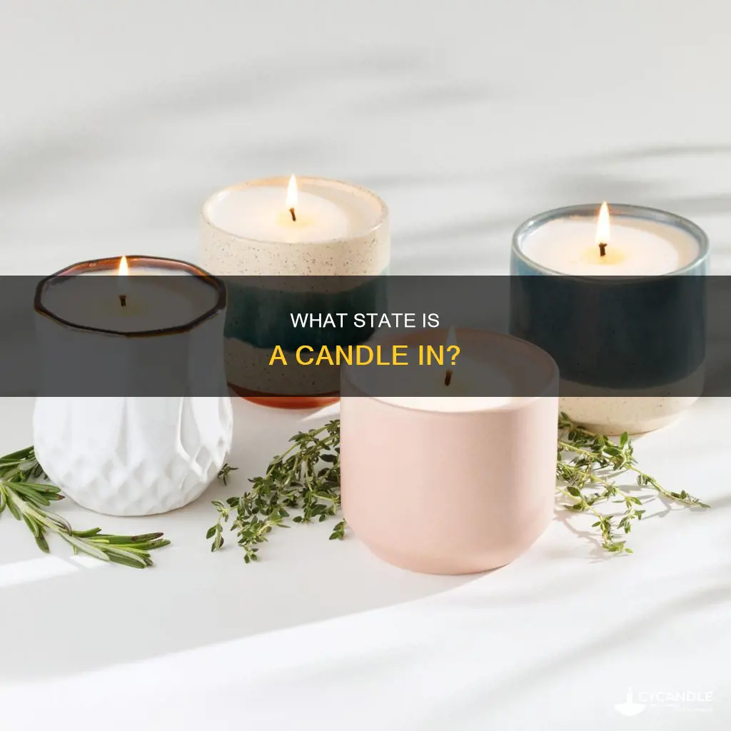 is a candle a solid liquid or gas