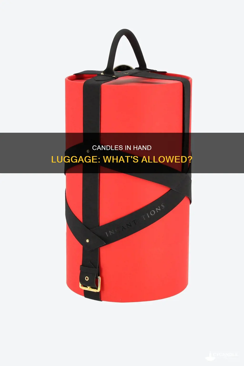 is a candle allowed in hand luggage