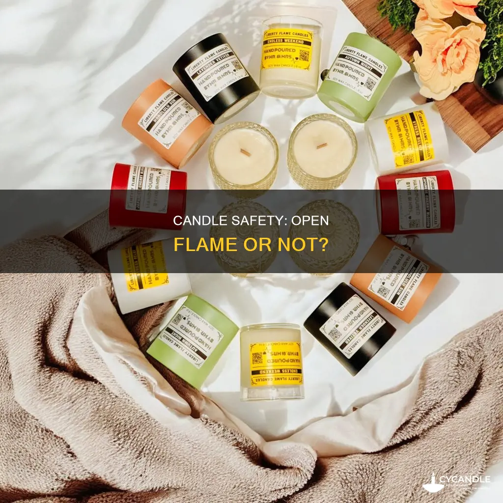 is a candle an open flame