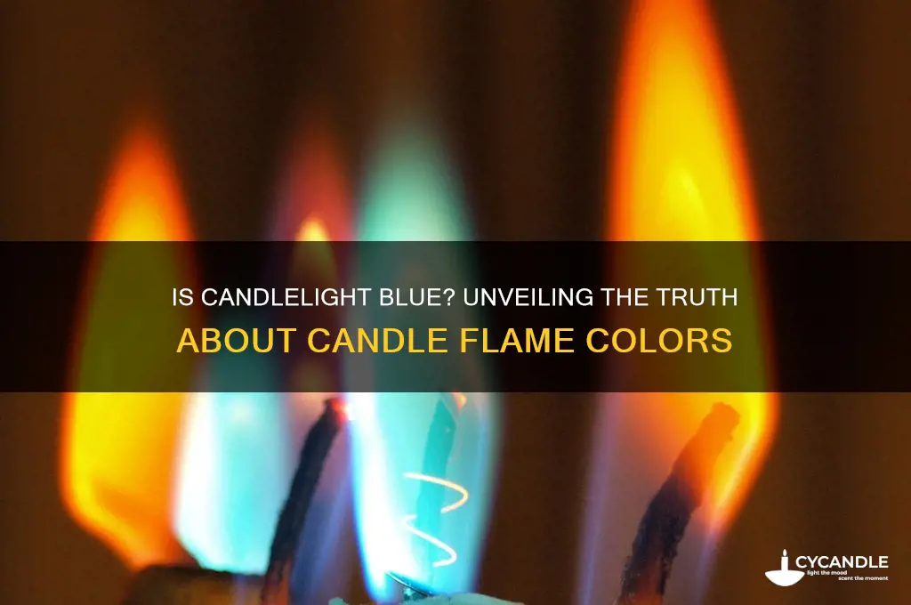 is a candle blue light