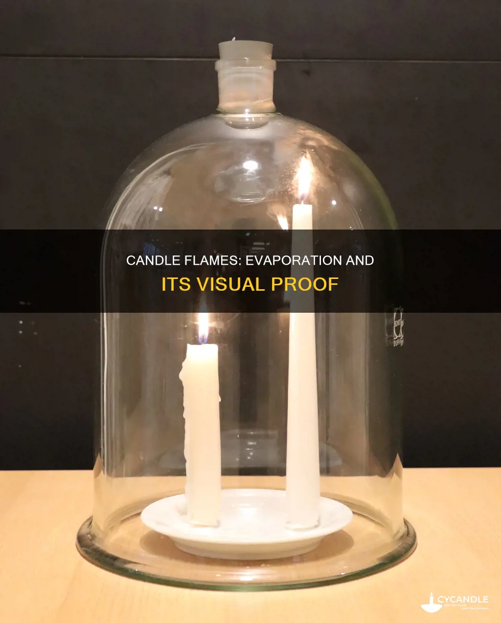 is a candle flame an example of evaporation