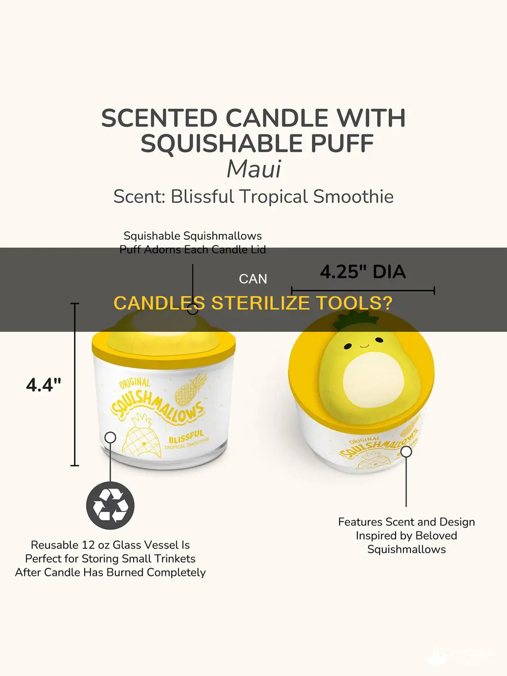 is a candle hot enough to strilize tools