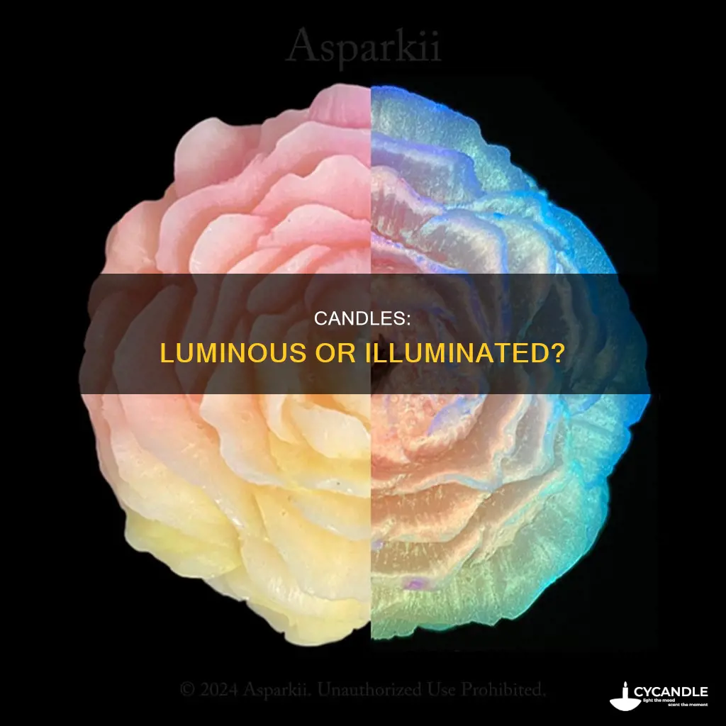 is a candle luminous or illuminated