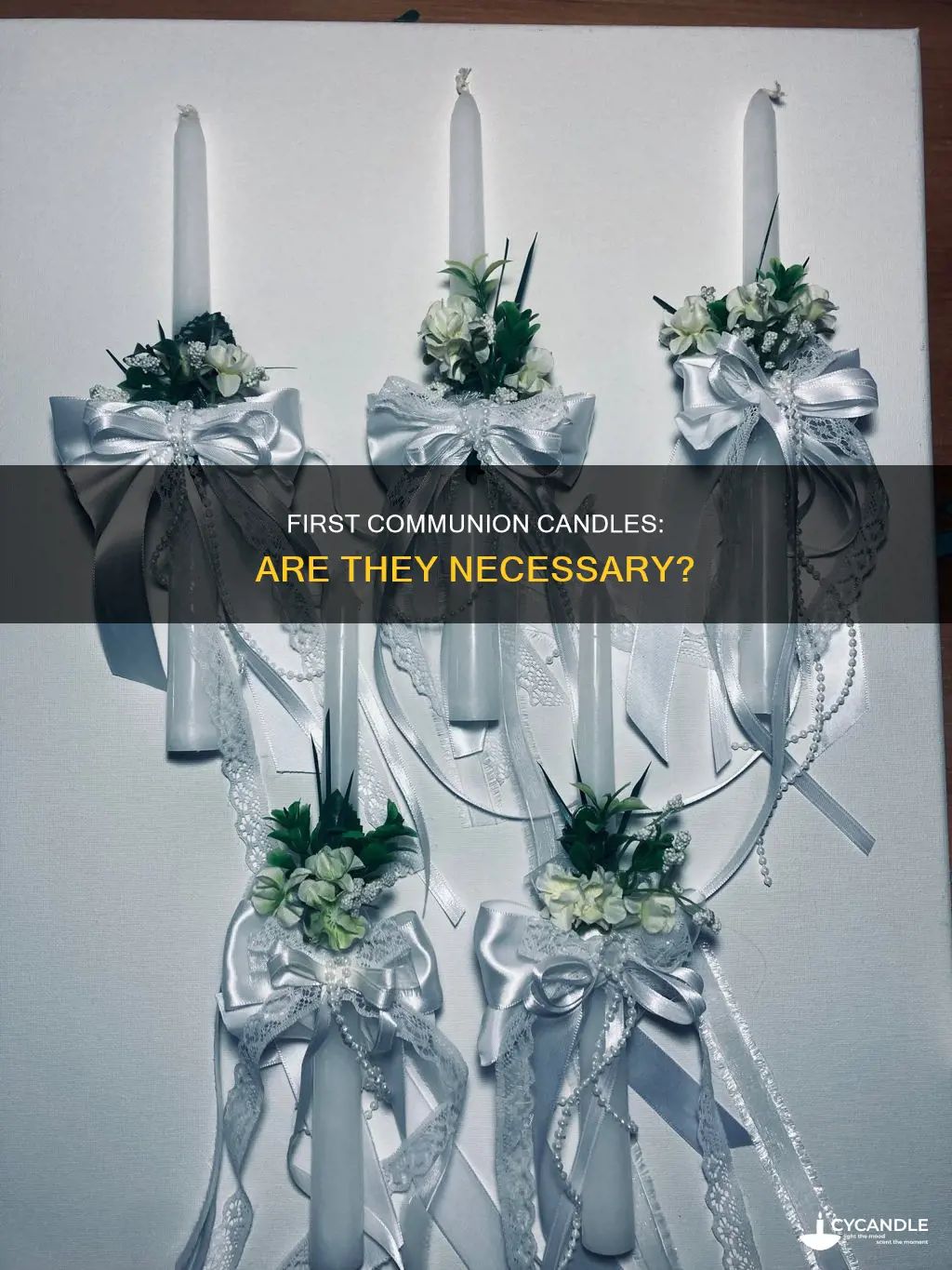 is a candle needed for first communion