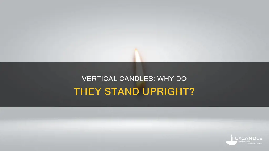 is a candle vertical