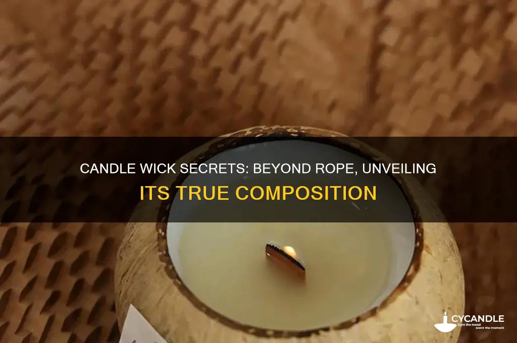 is a candle wick just rope