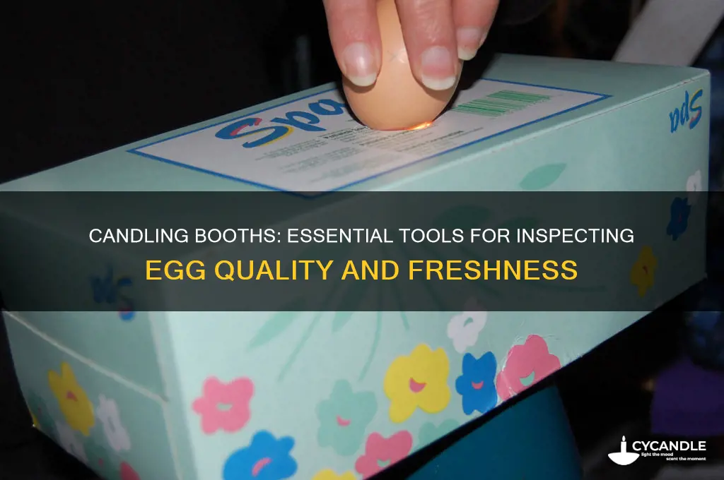 is a candling booth used to inspect eggs