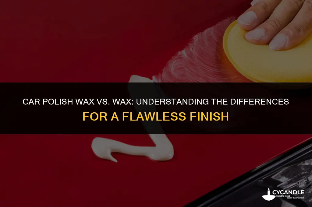 is a car ploish wax vs wax