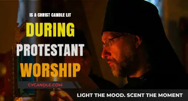 Protestant Worship: Christ Candle Lighting