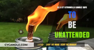 Unattended Citronella Candles: Are They Safe to Leave Lit?