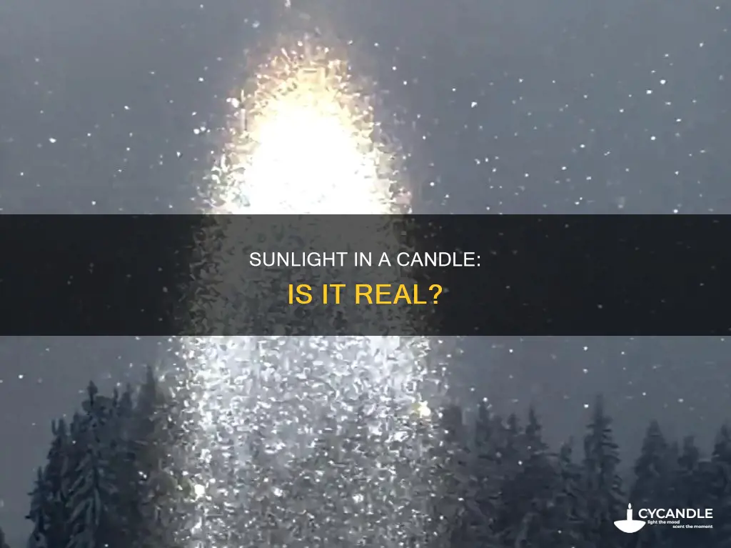 is a sun candle real