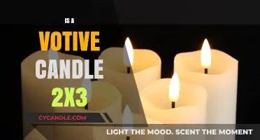 Votive Candles: 2x3-Inch Size for a Warm Glow