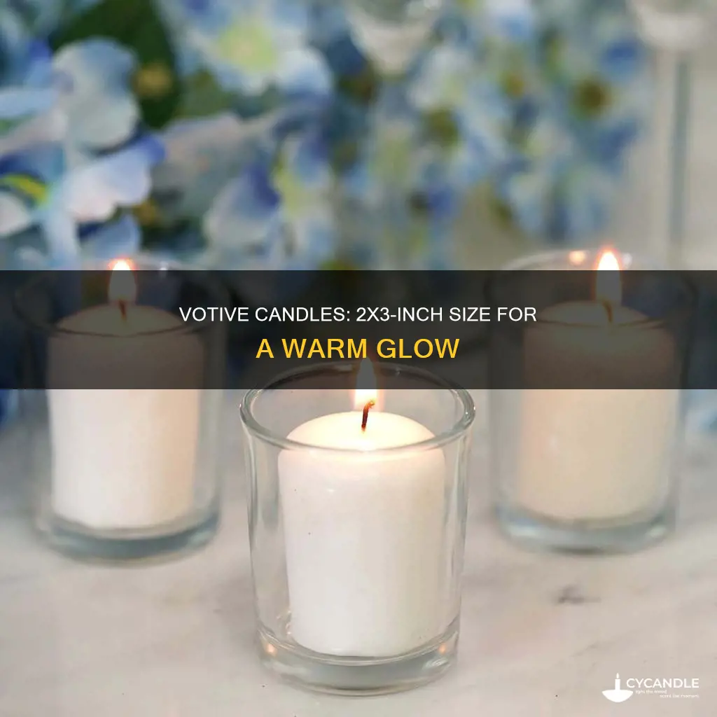 is a votive candle 2x3