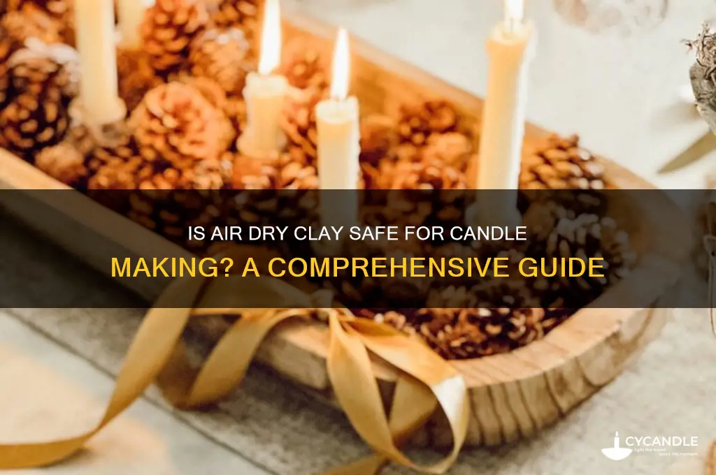 is air dry clay safe for candles