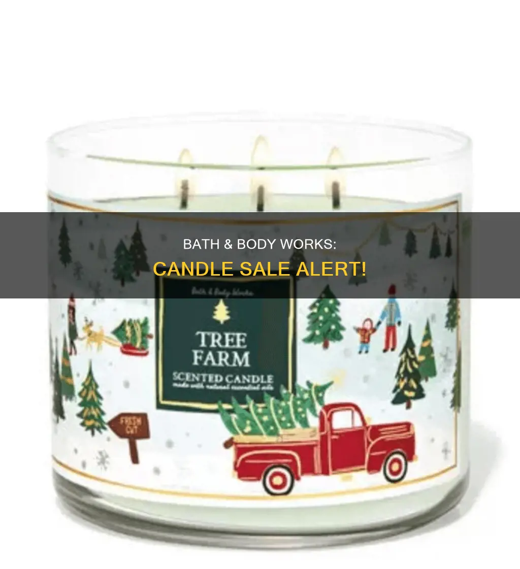 is bath and body having a candle sale