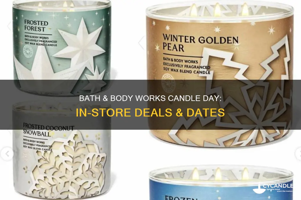 is bath and body works candle day in store