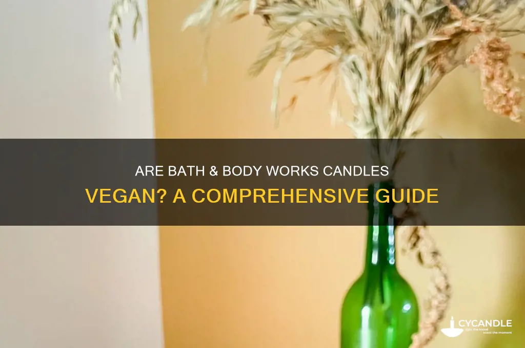 is bath and body works candles vegan