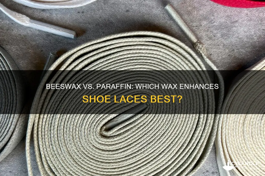 is bees wax or paraffin wax better for shoe laces