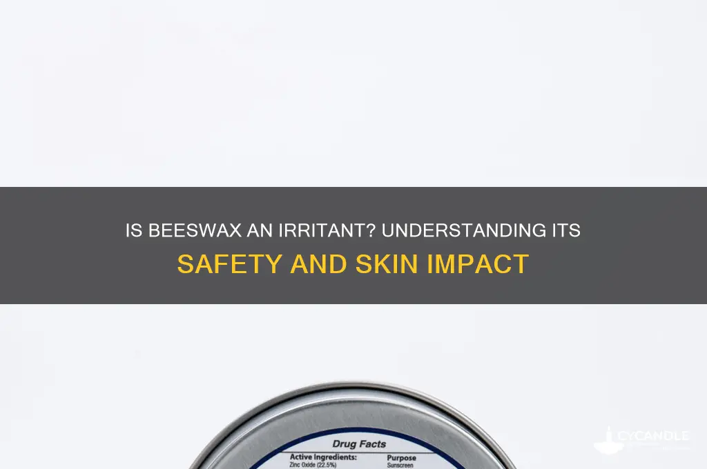 is beeswax an irritant